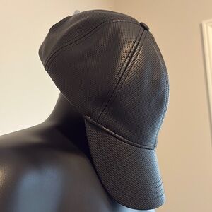 Zara Black leather hat